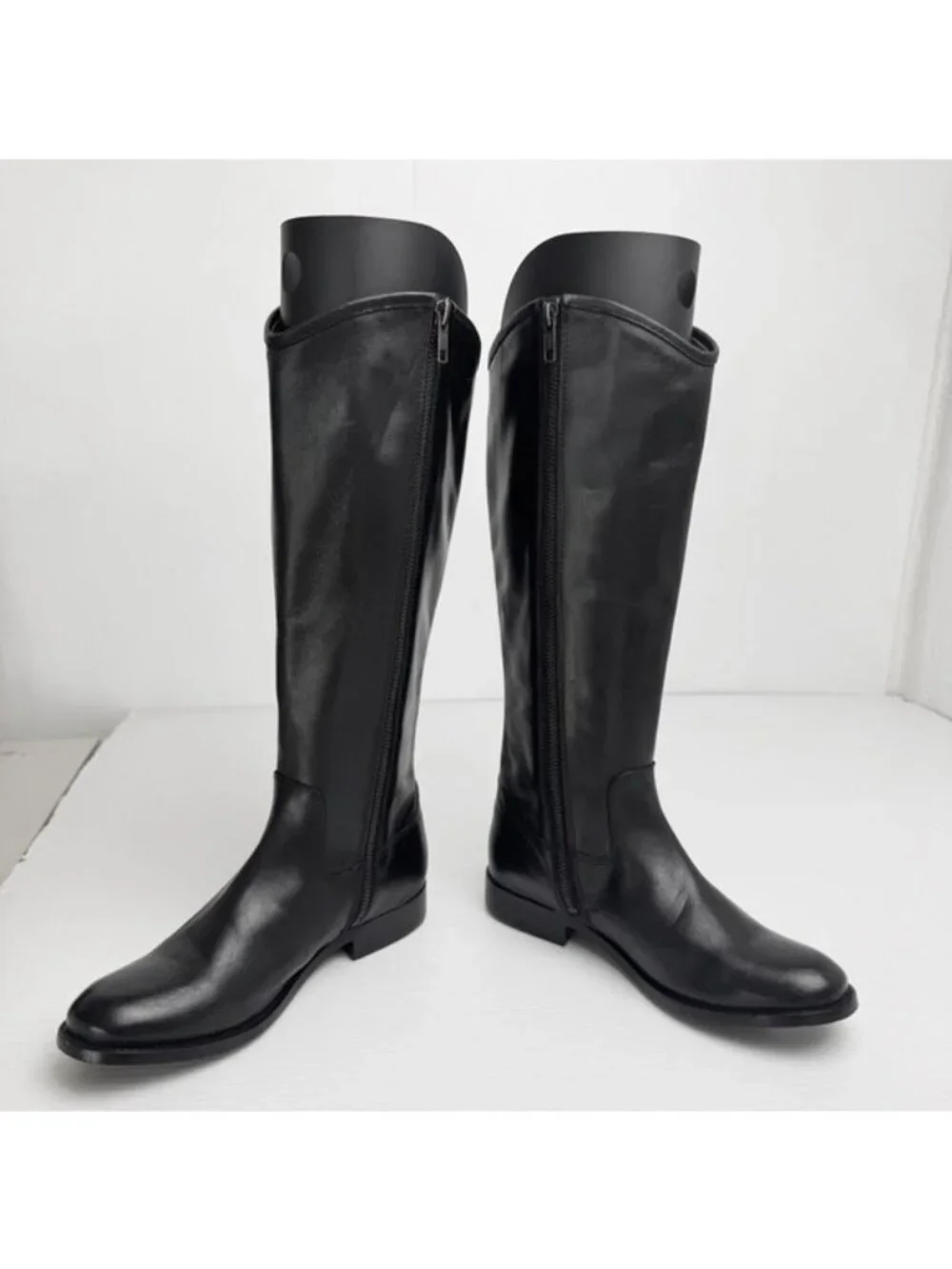 Frye Melissa Inside Zip Boot Tall Leather Riding Shoe Black Womens Size 6